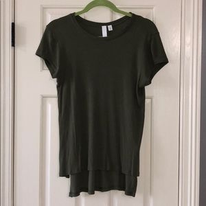 Army green high low top